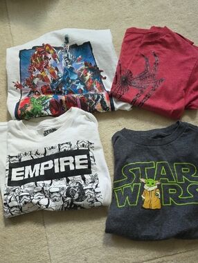 Kids Star Wars & Marvel Graphic Tees - Multi-Color Pack